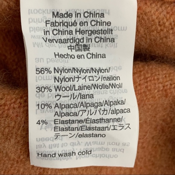 Madewell Westlake Colorblock Crewneck Pullover Coziest Yarn Sweater Size Medium - Picture 3 of 9